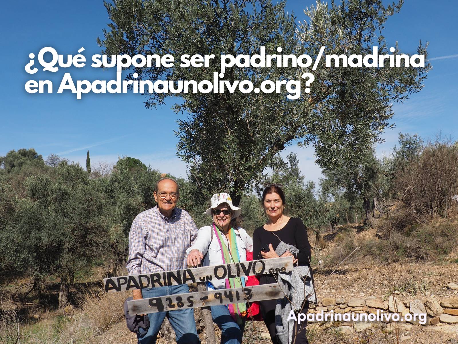 ¿Qué supone ser padrino o madrina en Apadrinaunolivo.org?