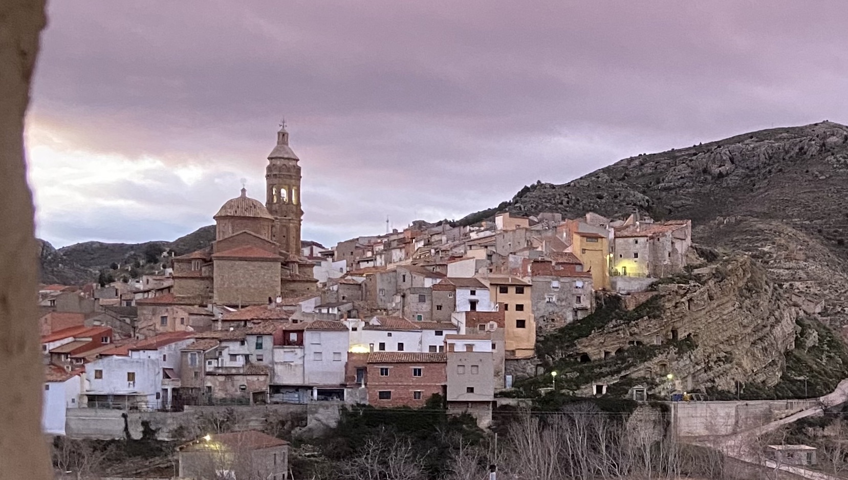 Oliete (Teruel), vista desde el Centro de Despertadores Rurales Inteligentes