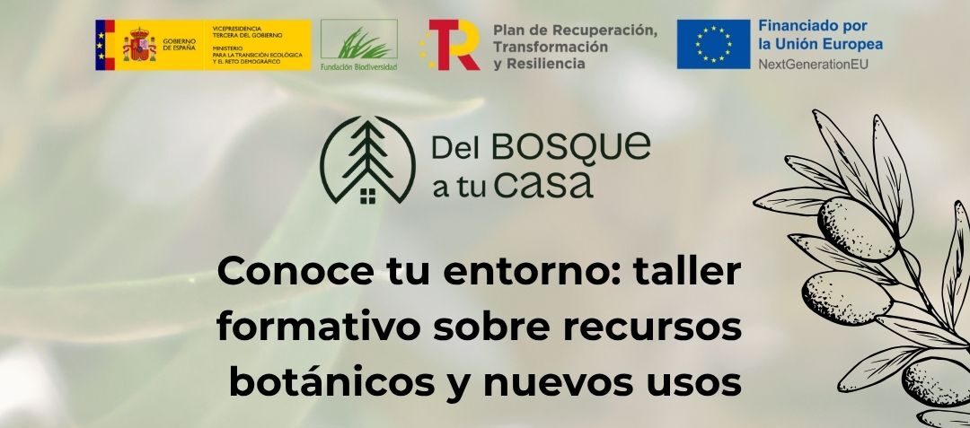 Cartel jornada formativa Del bosque a tu casa./